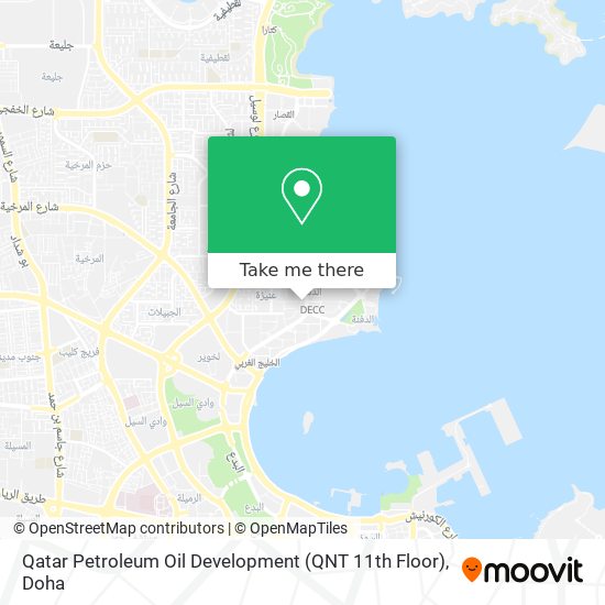 Qatar Petroleum Oil Development (QNT 11th Floor) map
