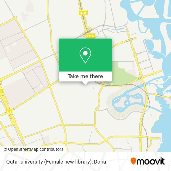 Qatar university (Female new library) map