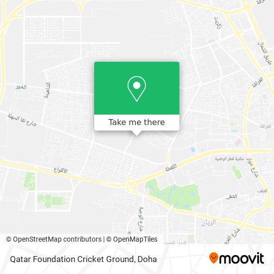 Qatar Foundation Cricket Ground map