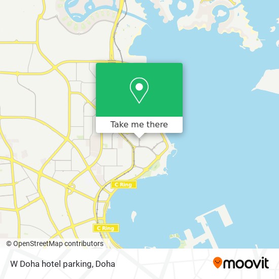 W Doha hotel parking map