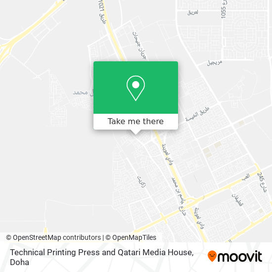Technical Printing Press and Qatari Media House map