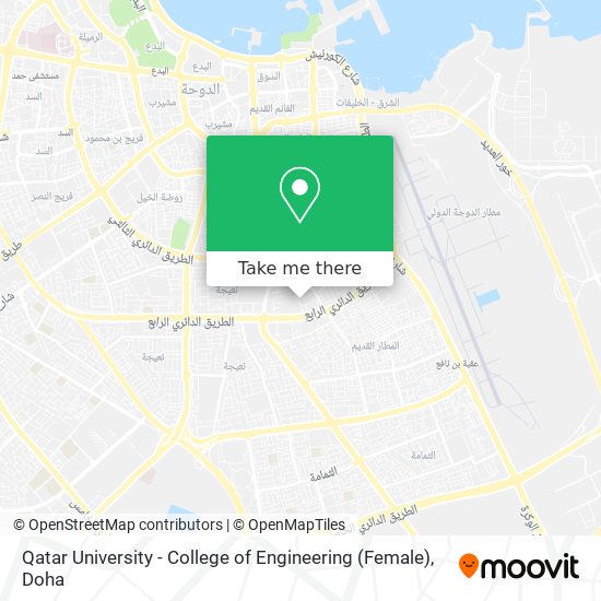 Qatar University - College of Engineering (Female) map