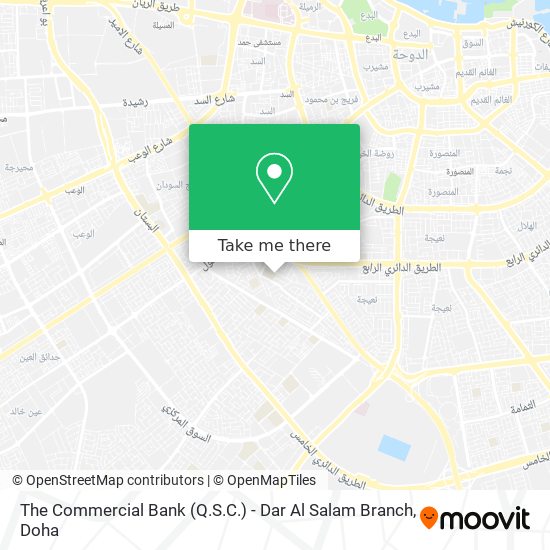 The Commercial Bank (Q.S.C.) - Dar Al Salam Branch map