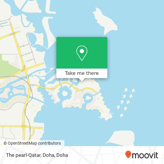 The pearl-Qatar, Doha map