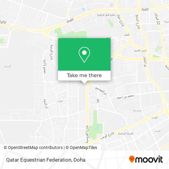 Qatar Equestrian Federation map
