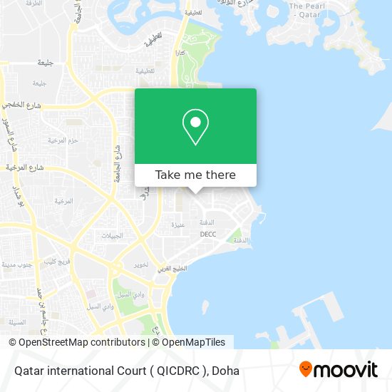 Qatar international Court ( QICDRC ) map