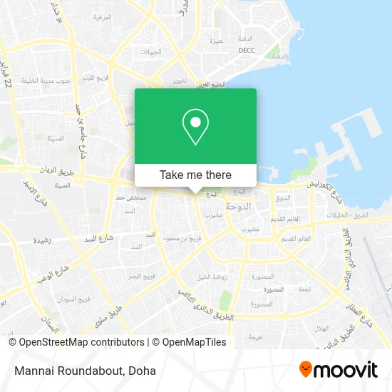 Mannai Roundabout map