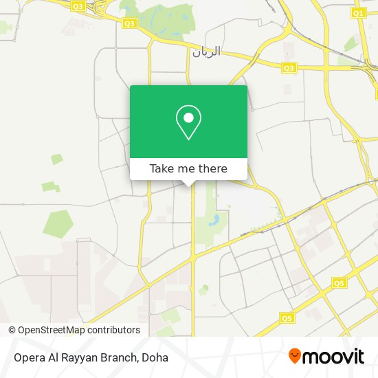 Opera Al Rayyan Branch map