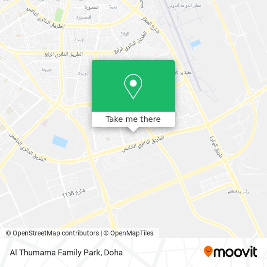 Al Thumama Family Park map