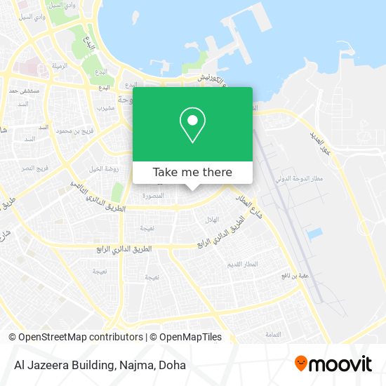 Al Jazeera Building, Najma map