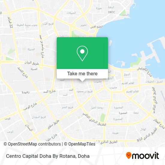 Centro Capital Doha By Rotana map
