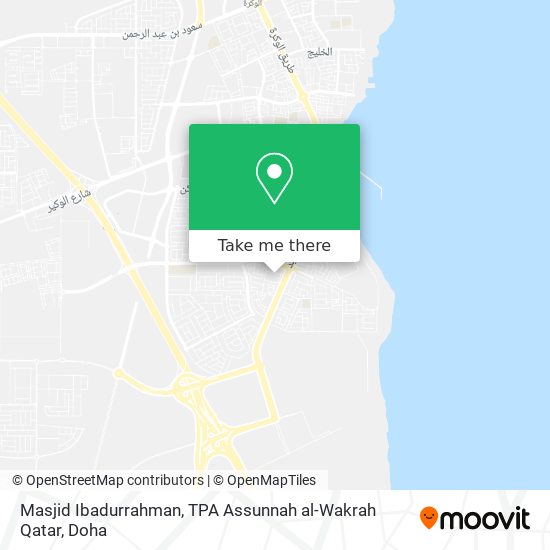 Masjid Ibadurrahman, TPA Assunnah al-Wakrah Qatar map
