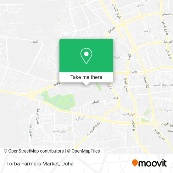 Torba Farmers Market map