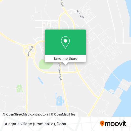 Alaqaria village (umm sa'I'd) map