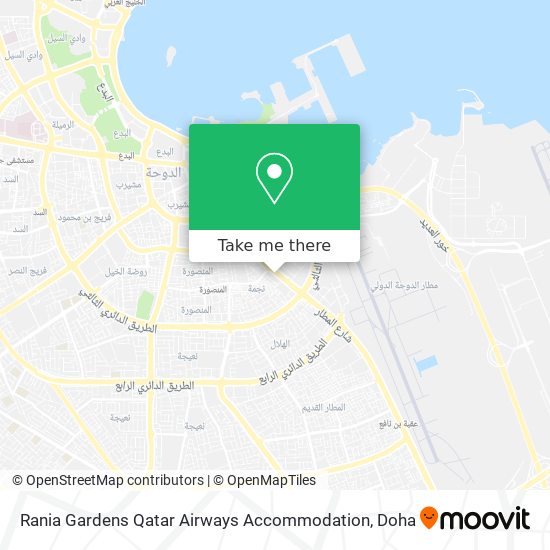 Rania Gardens Qatar Airways Accommodation map