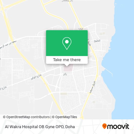 Al Wakra Hospital OB Gyne OPD map