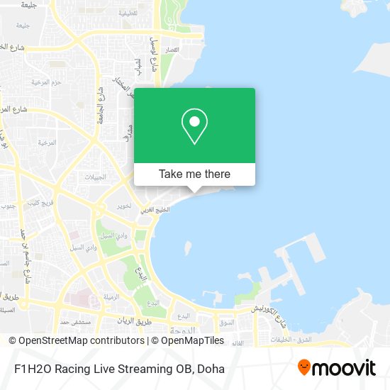 F1H2O Racing Live Streaming OB map