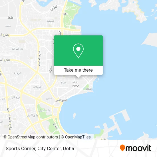 Sports Corner, City Center map