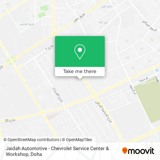 Jaidah Automotive - Chevrolet Service Center & Workshop map