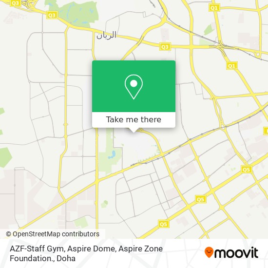 AZF-Staff Gym, Aspire Dome, Aspire Zone Foundation. map