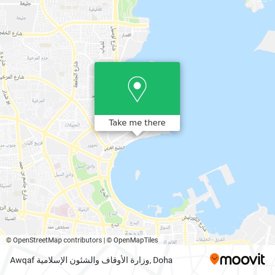 Awqaf وزارة الأوقاف والشئون الإسلامية map