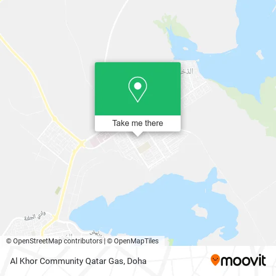 Al Khor Community Qatar Gas map
