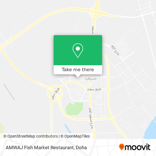 AMWAJ Fish Market Restaurant map