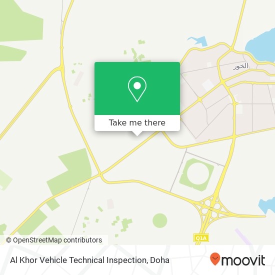 Al Khor Vehicle Technical Inspection map