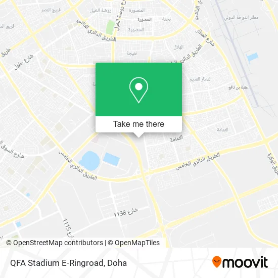 QFA Stadium E-Ringroad map
