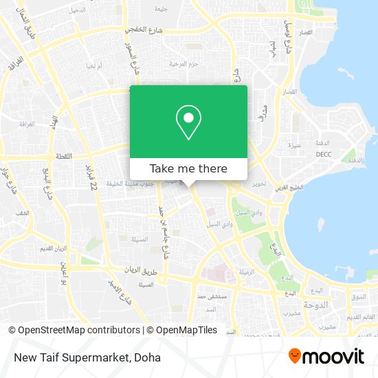 New Taif Supermarket map