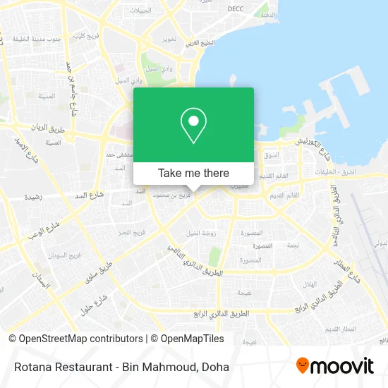 Rotana Restaurant - Bin Mahmoud map