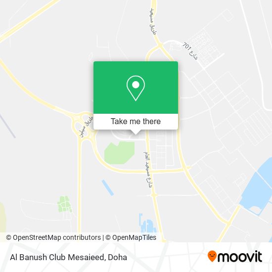 Al Banush Club Mesaieed map