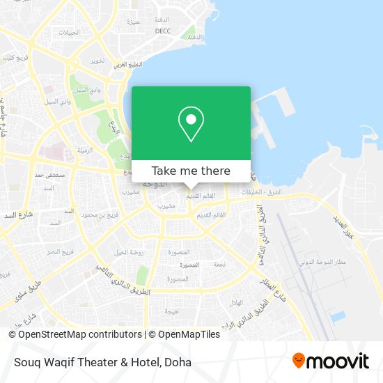 Souq Waqif Theater & Hotel map