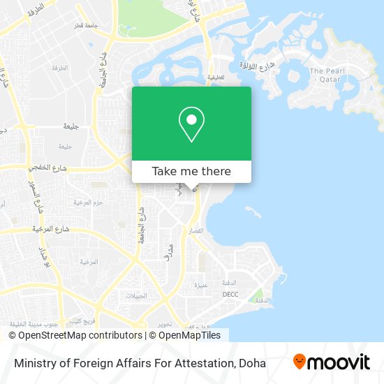 Ministry of Foreign Affairs For Attestation map