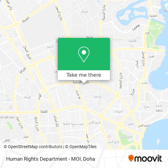 Human Rights Department - MOI map