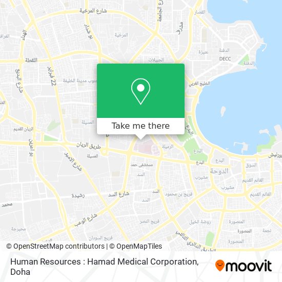 Human Resources : Hamad Medical Corporation map