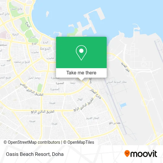 Oasis Beach Resort map