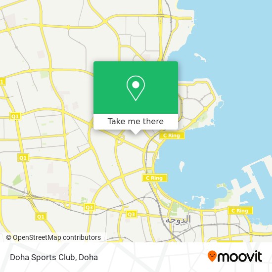 Doha Sports Club map