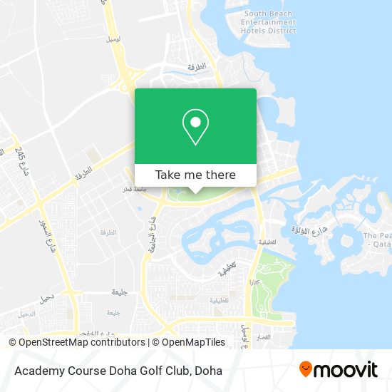 Academy Course Doha Golf Club map