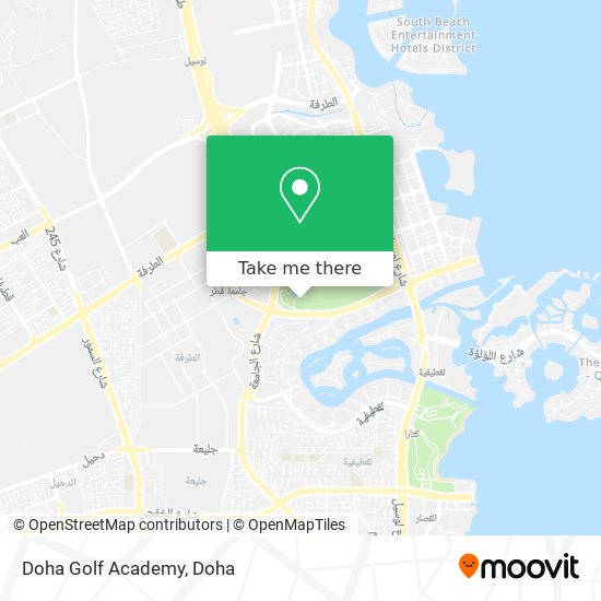 Doha Golf Academy map