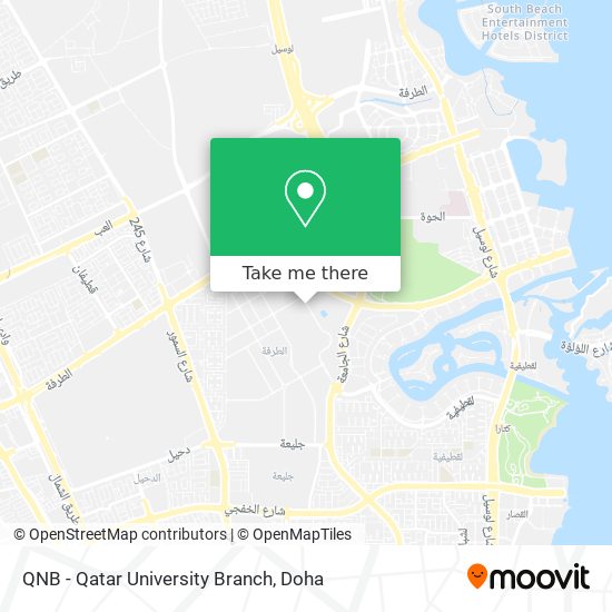 QNB - Qatar University Branch map