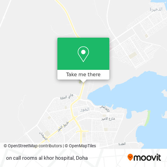 on call rooms al khor hospital map