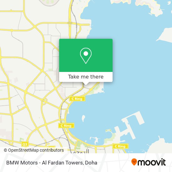 BMW Motors - Al Fardan Towers map
