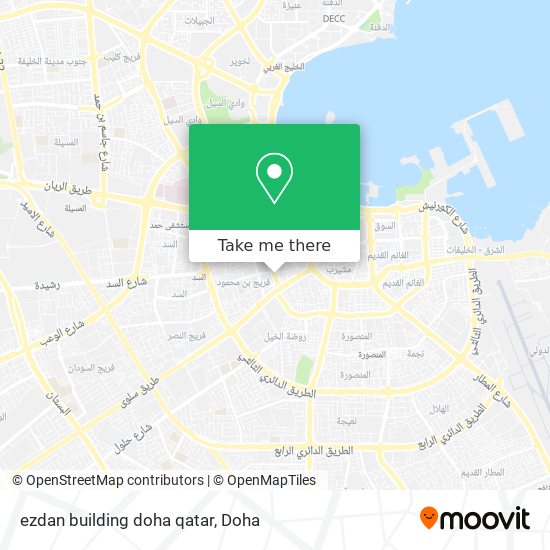 ezdan building doha qatar map