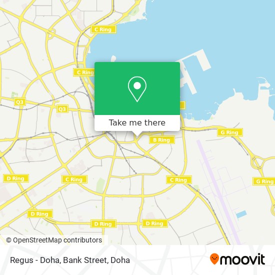 Regus - Doha, Bank Street map