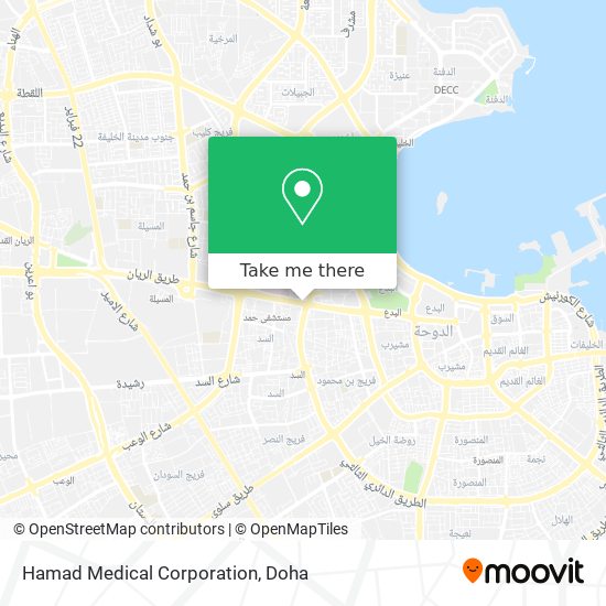 Hamad Medical Corporation map