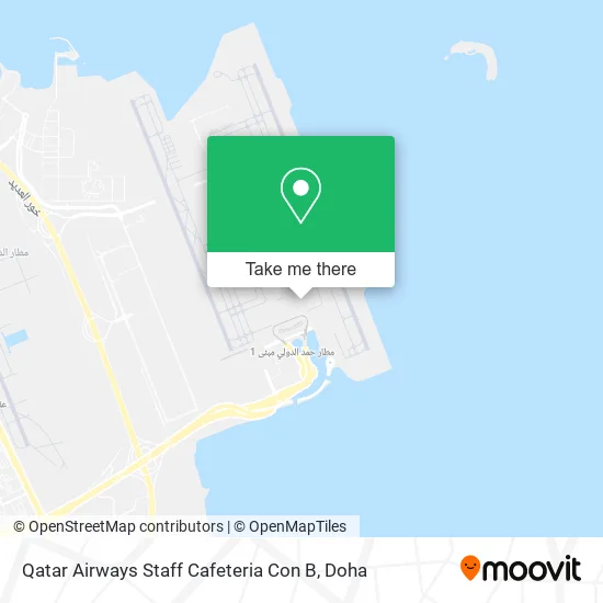 Qatar Airways Staff Cafeteria Con B map