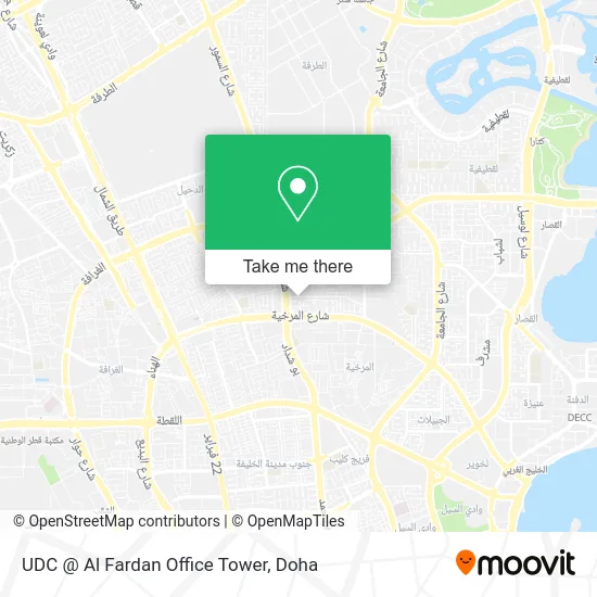 UDC @ Al Fardan Office Tower map