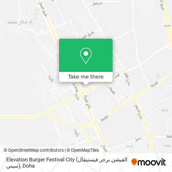 Elevation Burger Festival City (الفيشن برجر فيستيفال سيتي) map