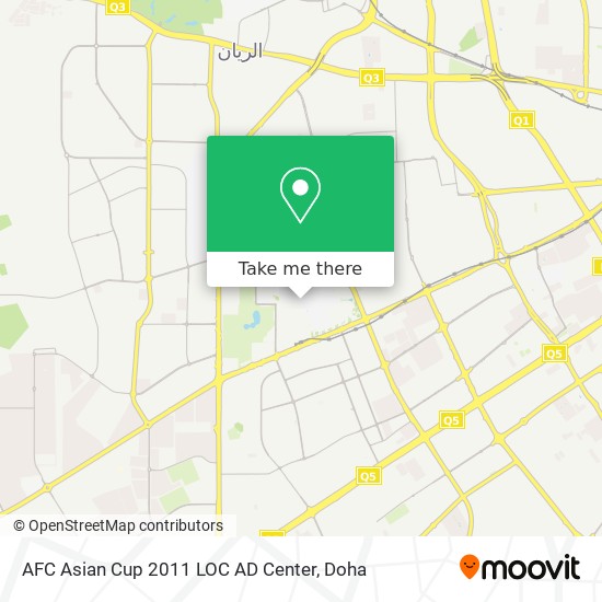 AFC Asian Cup 2011 LOC AD Center map